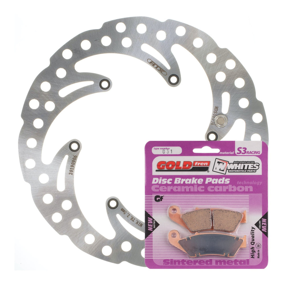 Brake Disc + Pad Front Kit Ktm 450 Exc 03 06 Wave