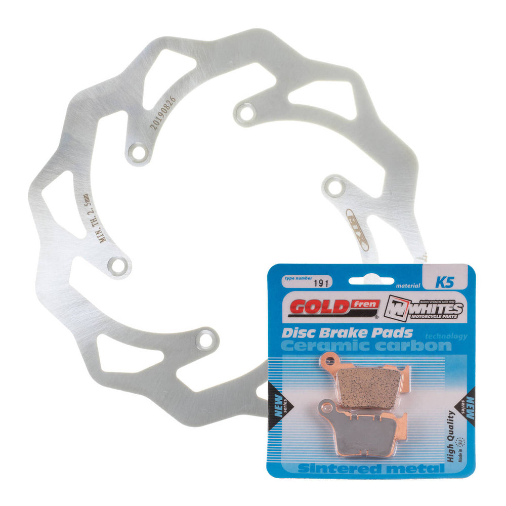 Brake Disc + Pad Rear Kit Ktm 250 Sx F 05 19 Wave
