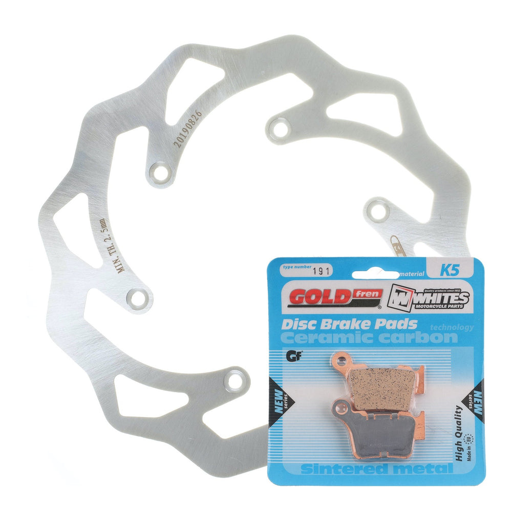Brake Disc + Pad Rear Kit Ktm 450 Sx F 07 19 Wave