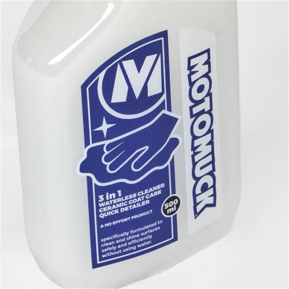 MOTOMUCK 3 IN 1 WATERLESS WASH QUICK DETAILER 500ml (10 TO A CARTON)