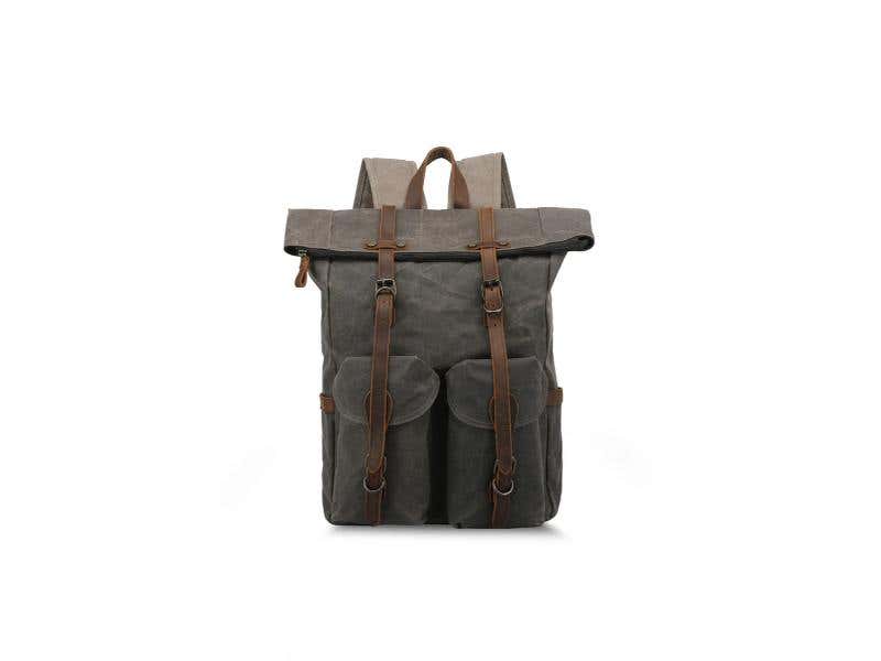 MERLA MOTO THE ROADSTER BACKPACK - ARMY GREEN