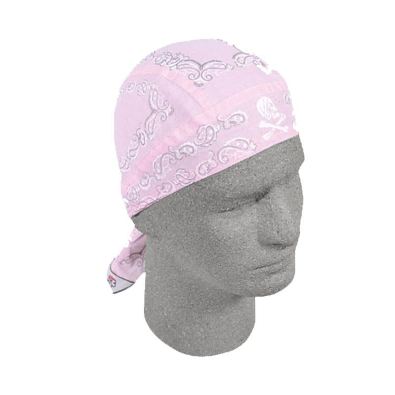 ZAN HEADGEAR WOMENS FLYDANNAS PAISLEY PINK SKULL