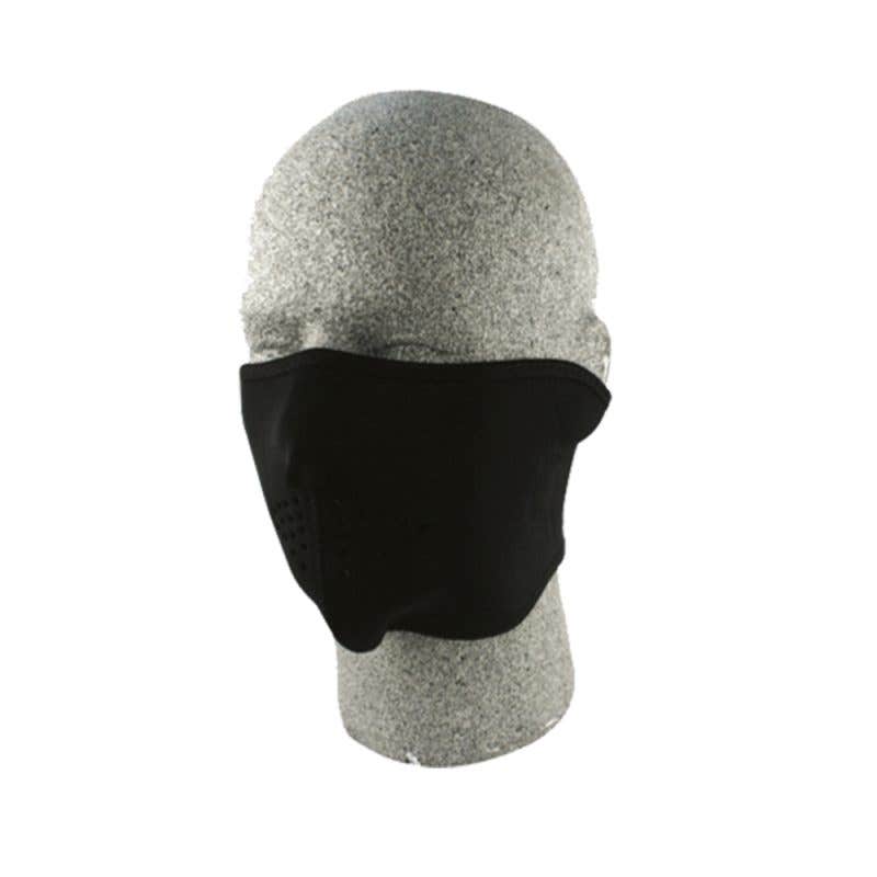 ZAN HEADGEAR NEOPRENE FACE MASKS  BLACK HALF