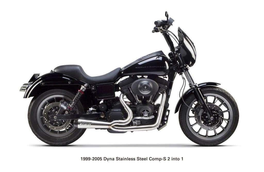 TWO BROTHERS RACING FULL SYSTEM DYNA FXD (1999-2005) CARB TIP CERAMIC BLACK