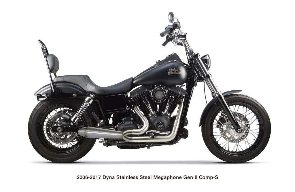 TWO BROTHERS RACING FULL-SYSTEM STAINLESS STEEL DYNA (06-17) GEN 2-MEGAPHONE