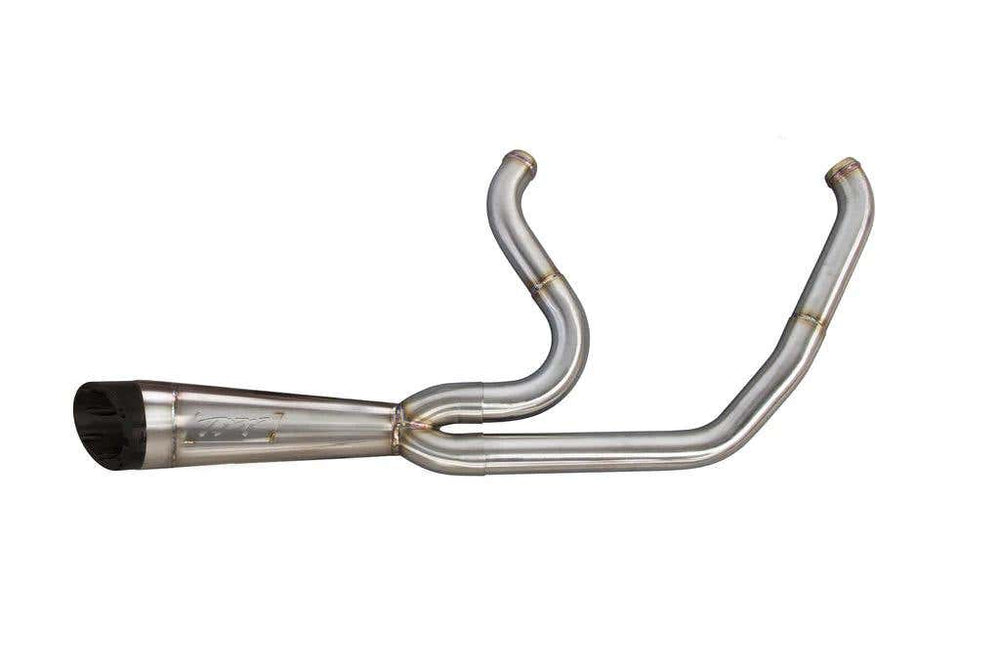 TWO BROTHERS RACING STAINLESS FULL SYSTEM|STEEL TOURING (17-23) SHORTY-TURNOUT