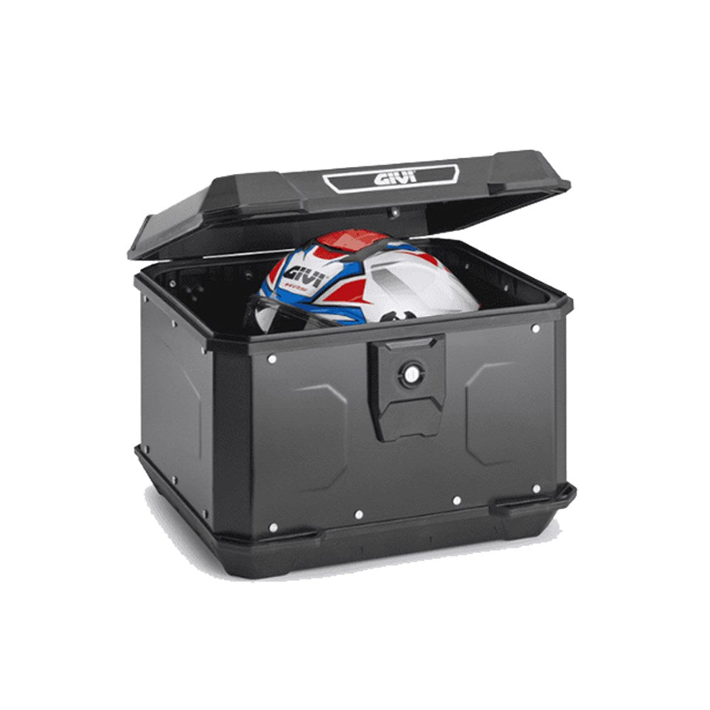 GIVI MATTERHORN MONOLOCK TOPCASE 47L ALLOY BLACK - INCLUDES UNIVERSAL PLATE
