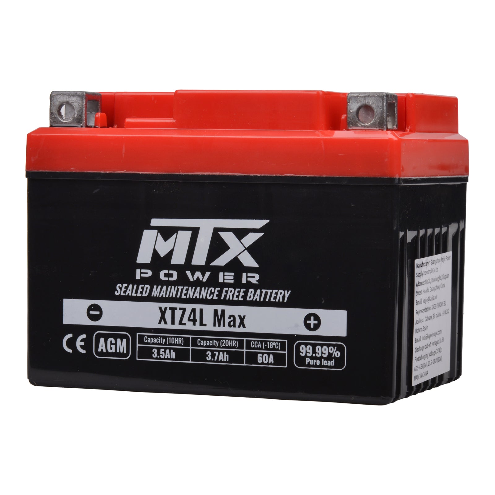 MTX Power AGM Battery