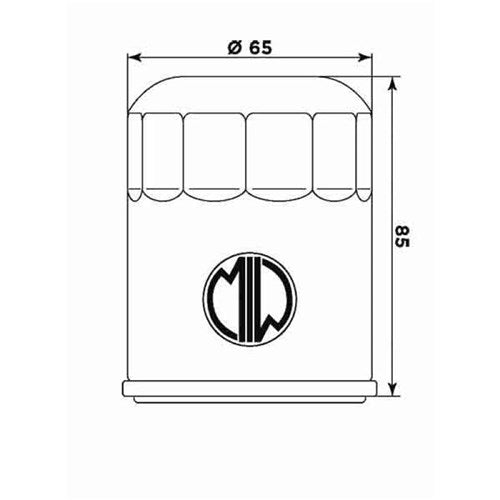 MIW OIL FILTER A11001 (HF621 / KN621) ARCTIC CAT  [ONC01]