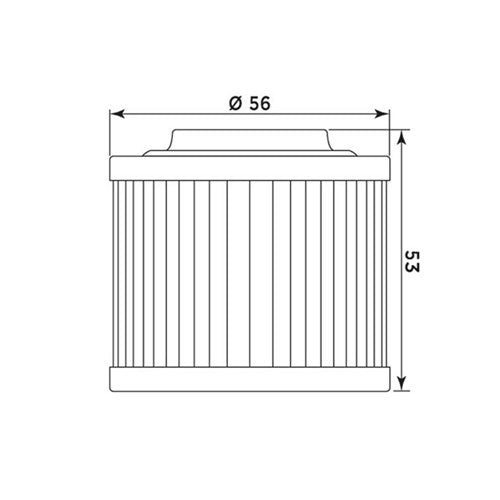 MIW OIL FILTER B9008 (HF151 / KN151) APRILIA/BMW  [ONC01]