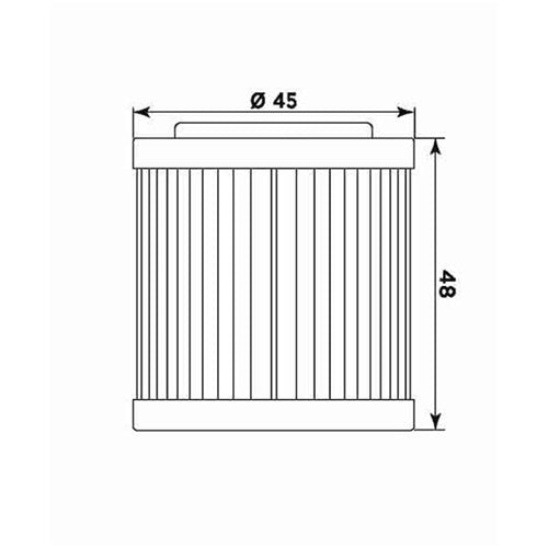 MIW OIL FILTER HU18001 (HF154 / KN154) HUSQVARNA  [ONC01]
