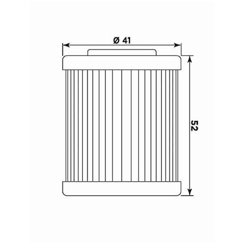 MIW OIL FILTER KT8002 (HF157 / KN157) BETA/KTM/POLARIS  [ONC01]