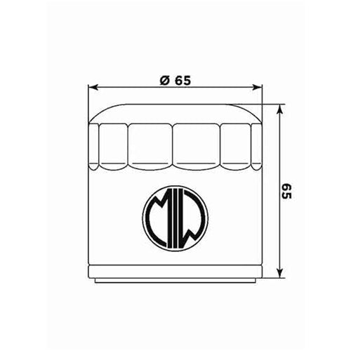 MIW OIL FILTER MV21001 (HF554 / KN554) MV AGUSTA  [ONC01]