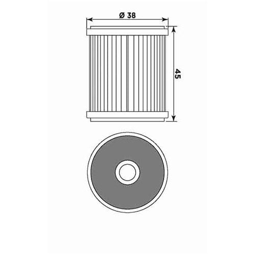 MIW OIL FILTER Y4015 (HF142 / KN142) TM/YAMAHA  [ONC01]