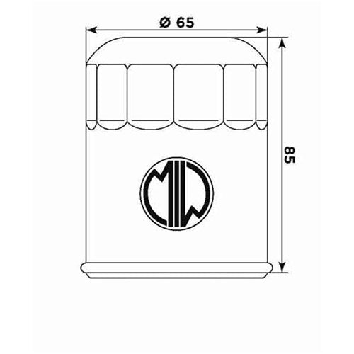 MIW OIL FILTER Y4019 (HF148 / KN148) TGB/YAMAHA  [ONC01]