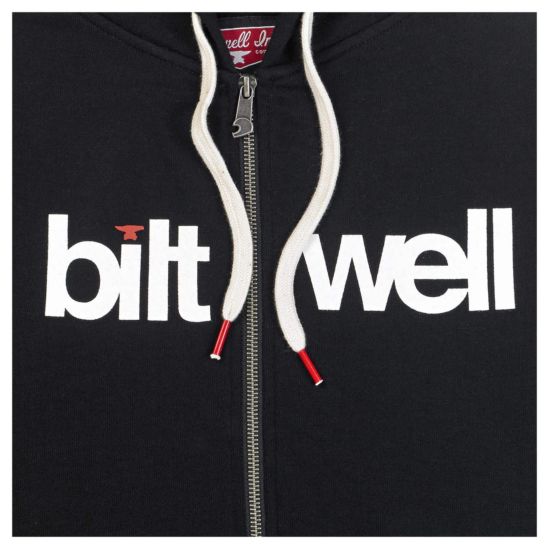 BILTWELL HELVETICA THIN ZIP HOODIE