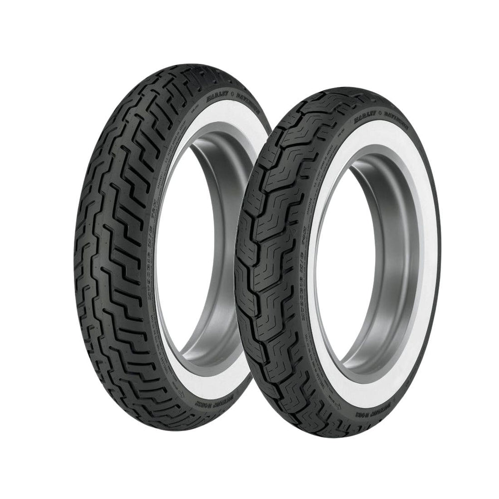 DUNLOP OE FITMENT D402 TOURING FRONT TIREMH90-21 WHITEWALL