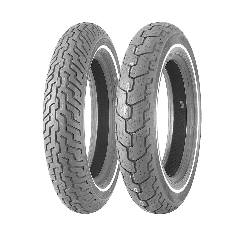 DUNLOP OE FITMENT D402 TOURING FRONT TIREWHITE STRIPE MT90B16