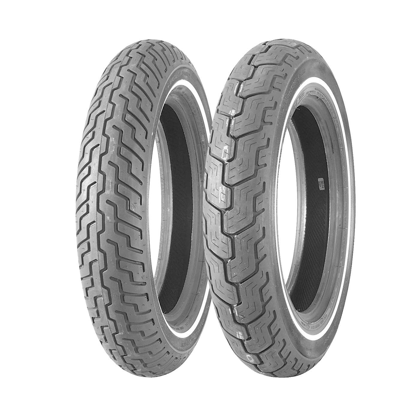 DUNLOP OE FITMENT D402 TOURING FRONT TIREWHITE STRIPE MT90B16