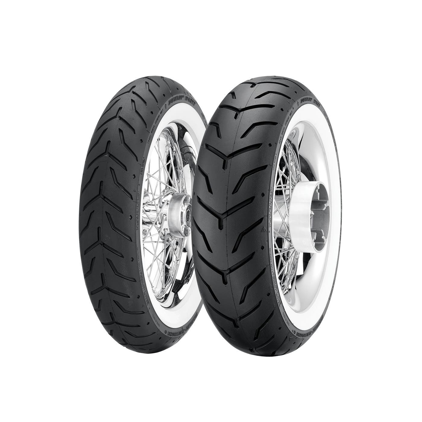DUNLOP OE FITMENT D407 MULTI-TREAD BIAS REAR TIRE18065-16 WHITEWALL