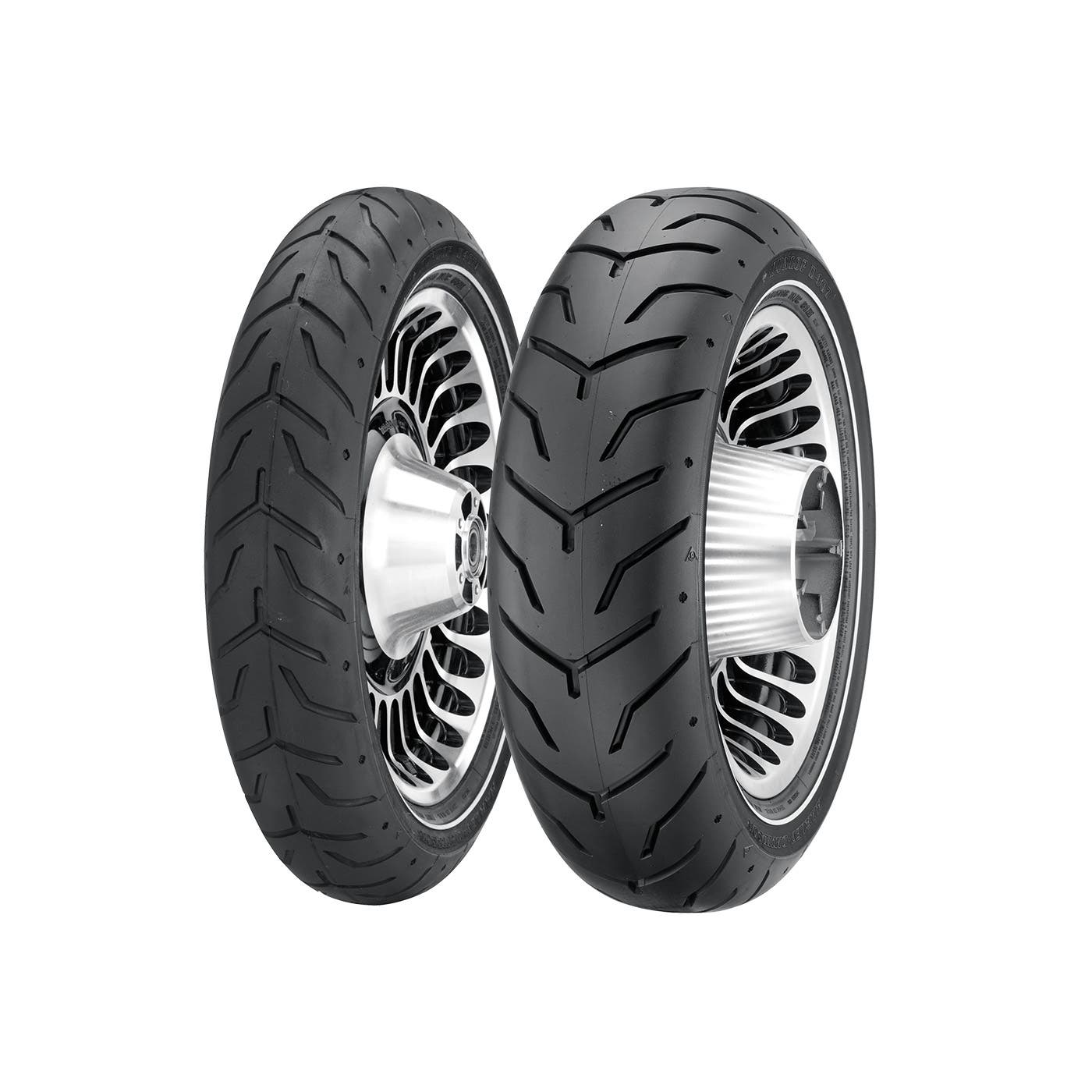 DUNLOP OE FITMENT D408 BIAS FRONT TIRE13080-17 WHITE STRIPE