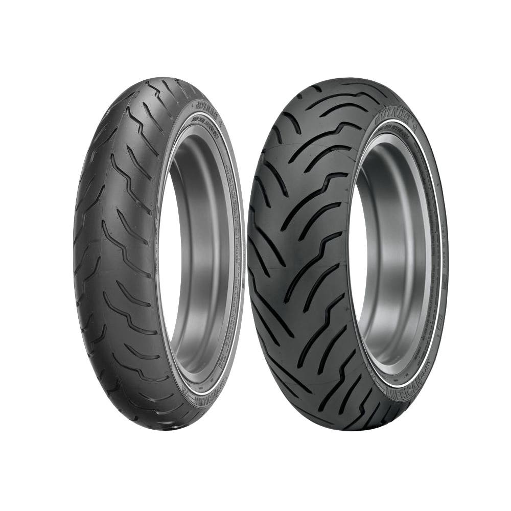 DUNLOP AMERICAN ELITE CRUISER REAR TIRE18065-16 WHITE STRIPE