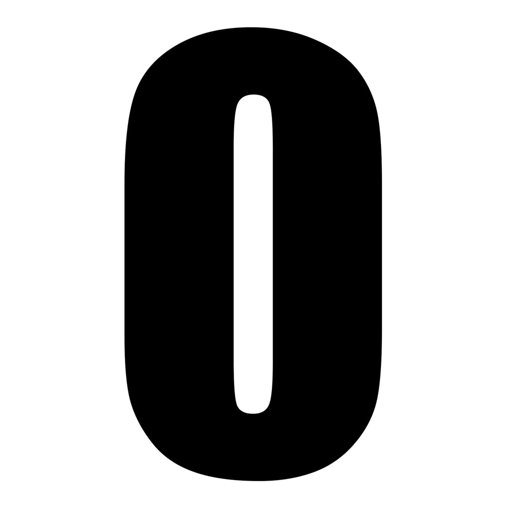 Whites Race Number - 10 Pack