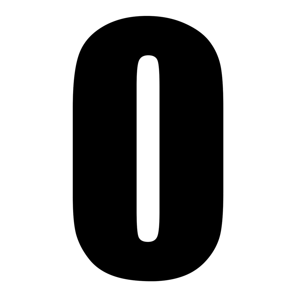 Whites Race Number - 10 Pack