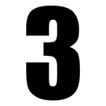 Whites Race Number - 10 Pack