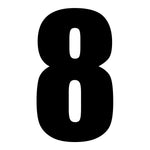 Whites Race Number - 10 Pack