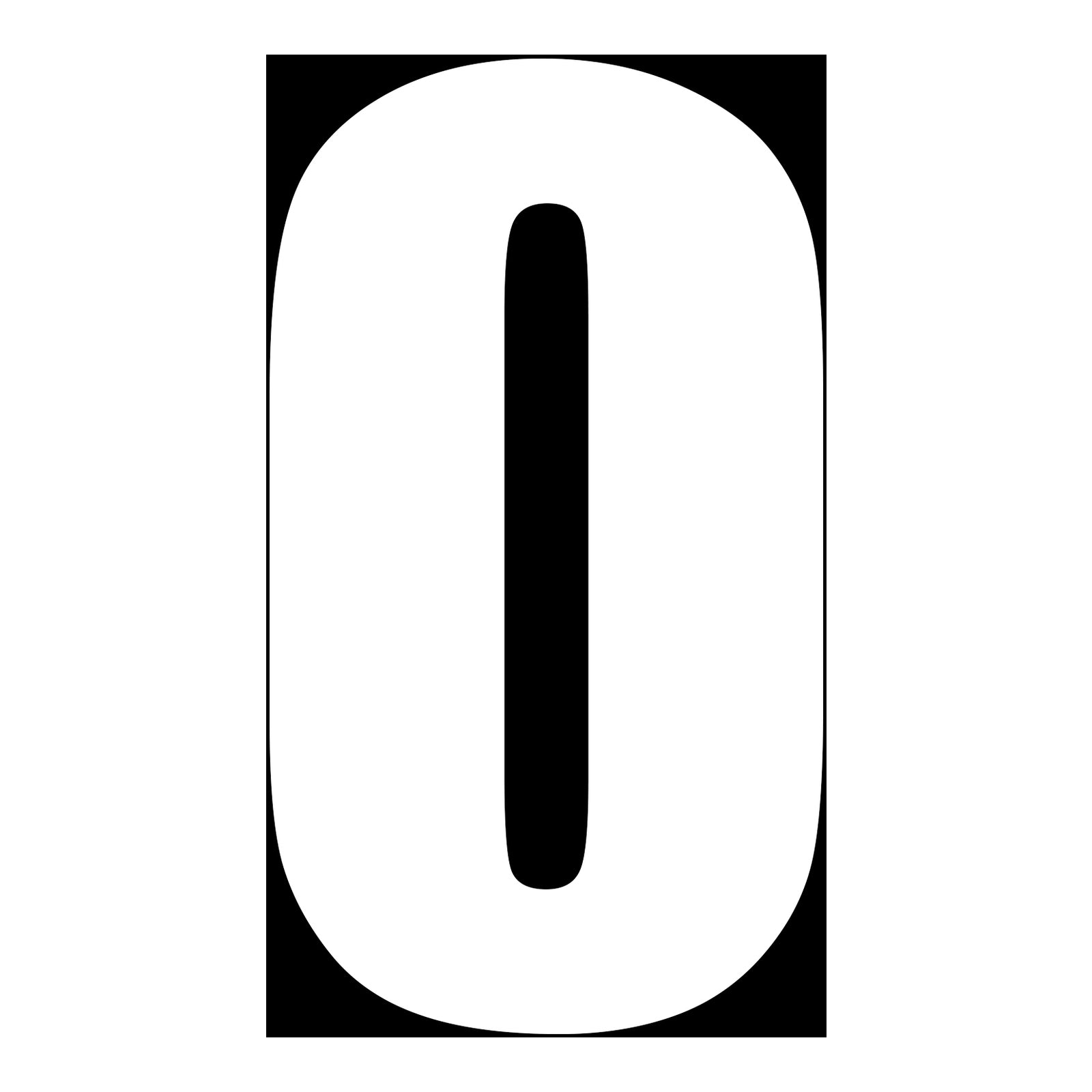 Whites Race Number - 10 Pack