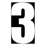 Whites Race Number - 10 Pack