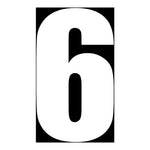 Whites Race Number - 10 Pack