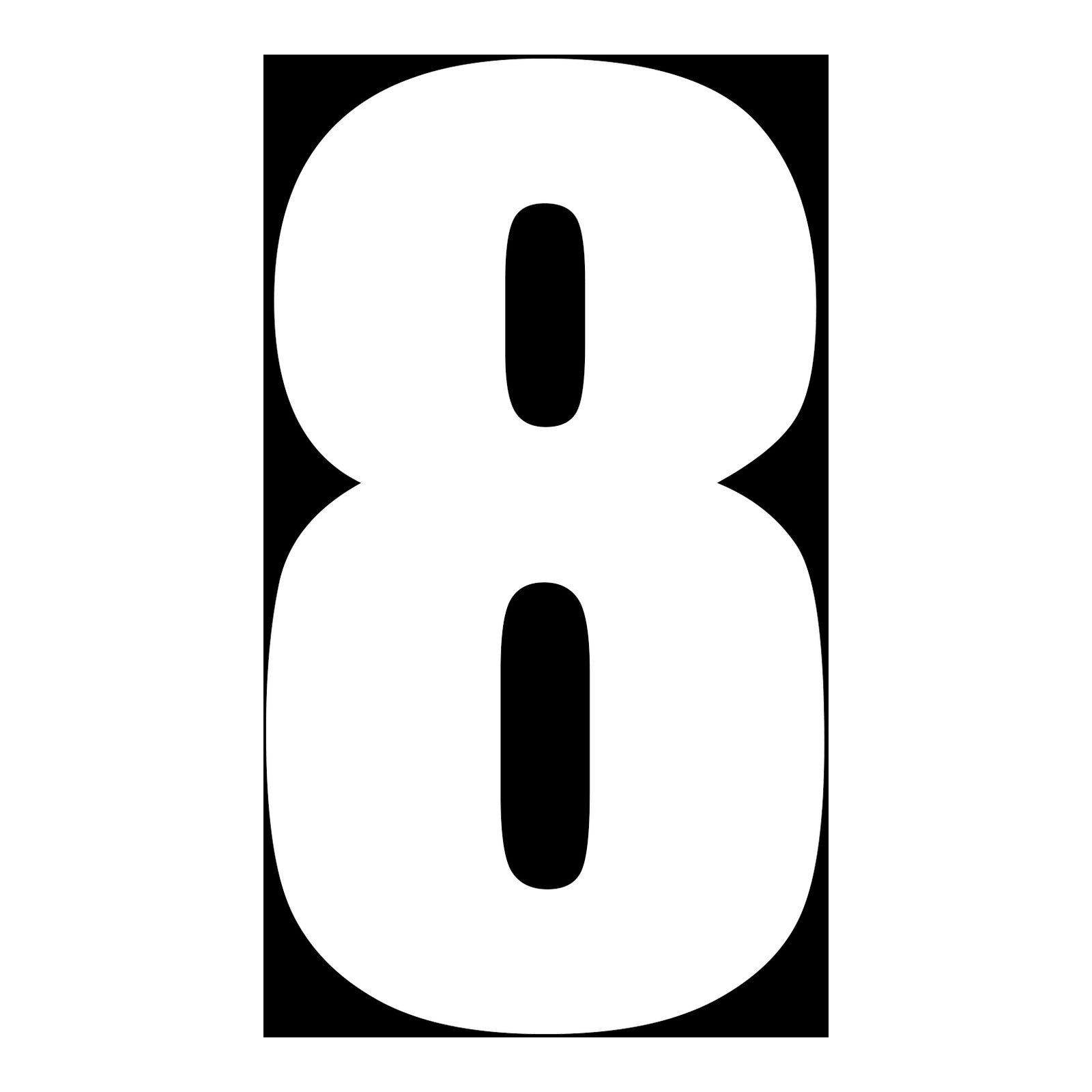 Whites Race Number - 10 Pack
