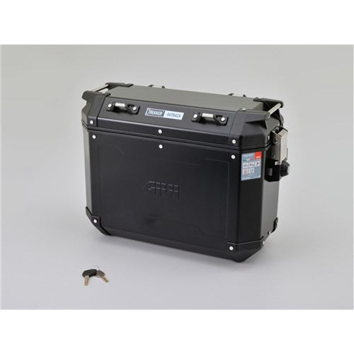 GIVI TREKKER OUTBACK 37L PANNIER ALLOY BLACK LEFT (SINGLE) CAM  [ONC01]