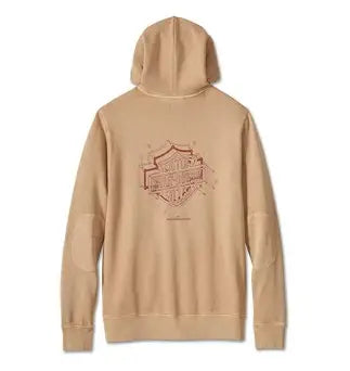 Harley-Davidson Men's Hoodie - Tan
