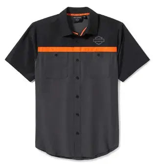 Harley-Davidson Men's H-D TECH Vented Shirt - Asphalt & Black