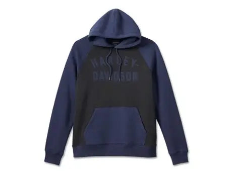 Harley-Davidson Men's Staple Raglan Hoodie - Black Colourblock