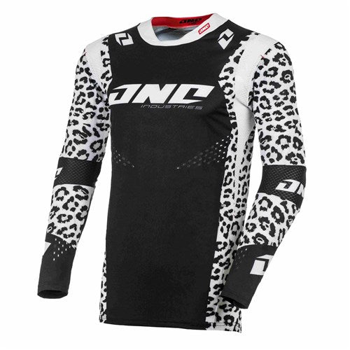 ONE INDUSTRIES X-197 JSY SNOW LEOPARD - WHT/BLK (SM)
