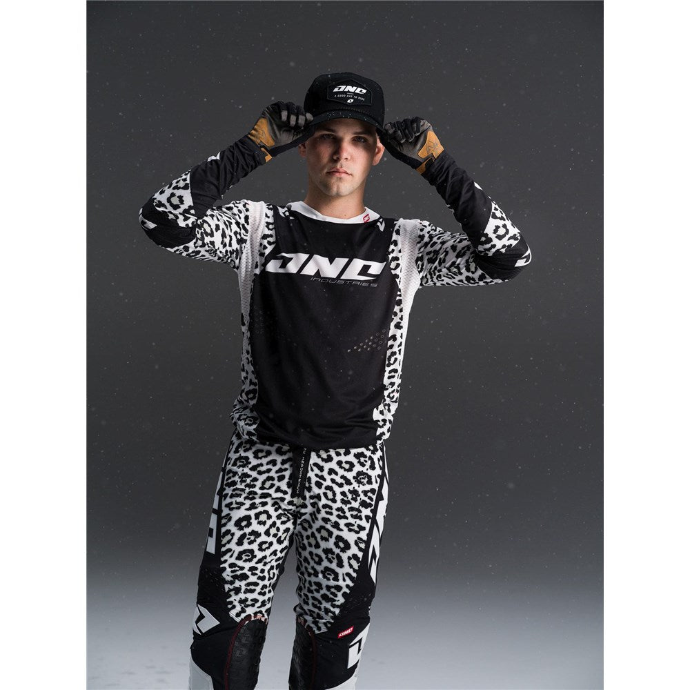 ONE INDUSTRIES X-197 JSY SNOW LEOPARD - WHT/BLK (SM)