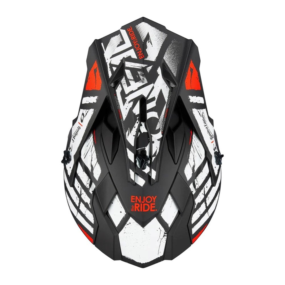 ONEAL 24 2SRS S/P-HELM PEAK GLITCH V.23 BLK/WHT YOUTH