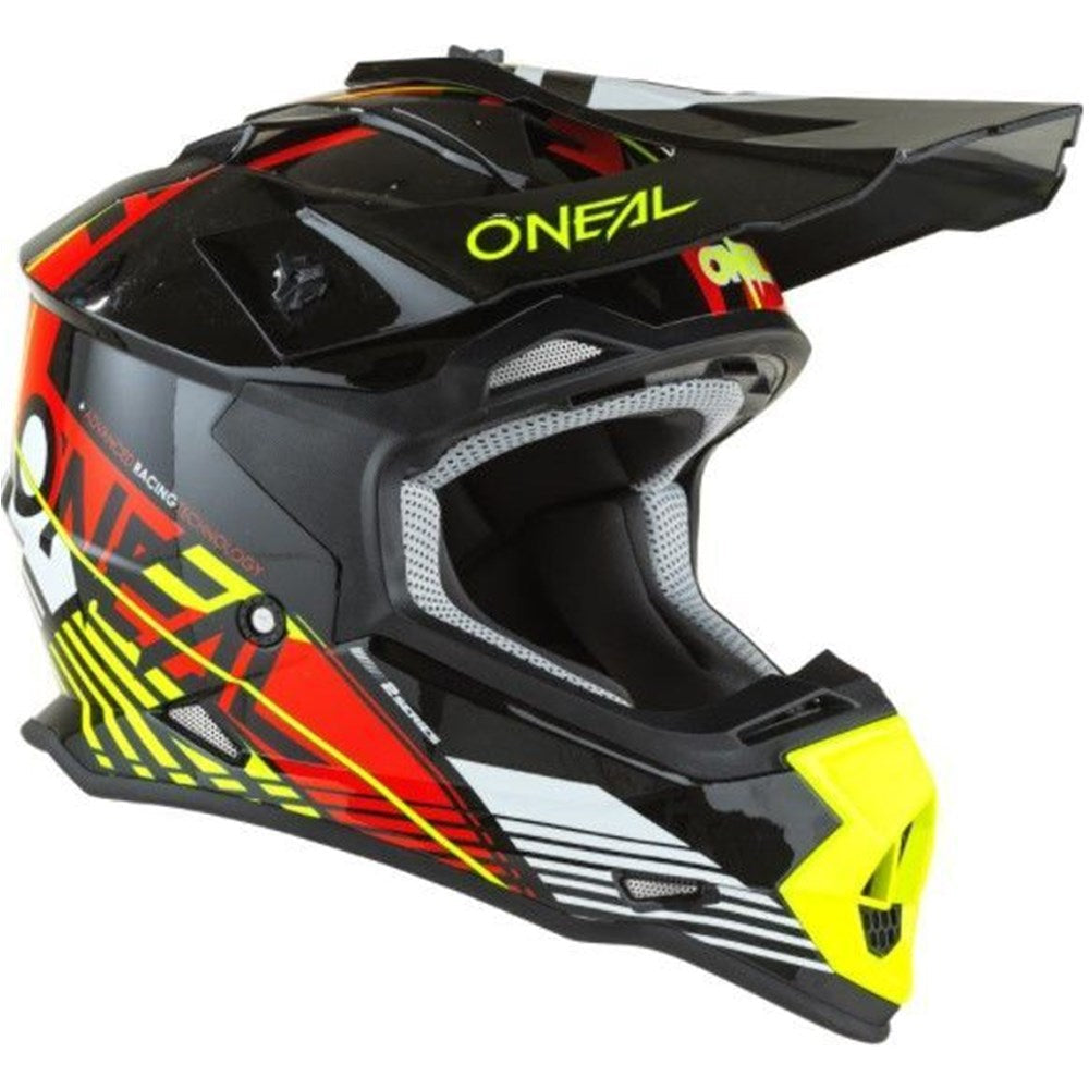 ONEAL 2SRS YOUTH HELM RUSH V.22 - RED/N-YEL (MD)  [ONC01]