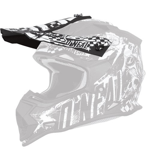 ONEAL 20 2SRS HELM S/P PEAK RIDER BLK/WHT YOUTH