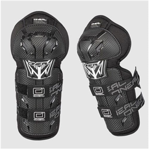 ONEAL PRO III CARB LOOK KNEE GUARDS - YOUTH (BLK) (WAS 0251322) [SPC01]