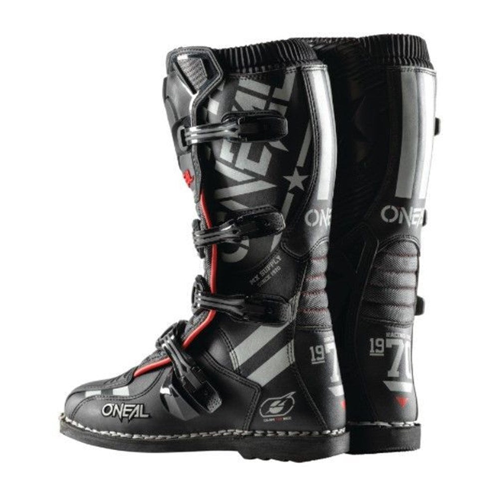 ONEAL ELEMENT YOUTH BOOTS SQUADRON - BLK/GRY (04 - 36)