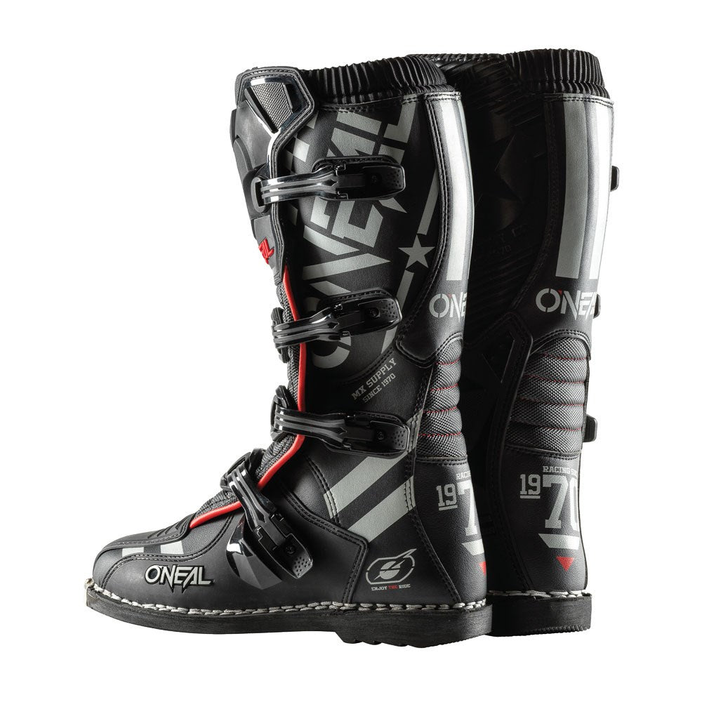 ONEAL ELEMENT BOOTS SQUADRON - BLK/GRY (09 - 42)
