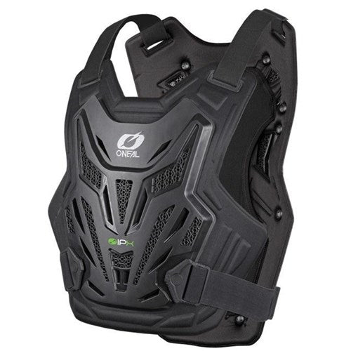 ONEAL SPLIT CHEST PROTECTOR LITE BLK ADULT (LG/XL)