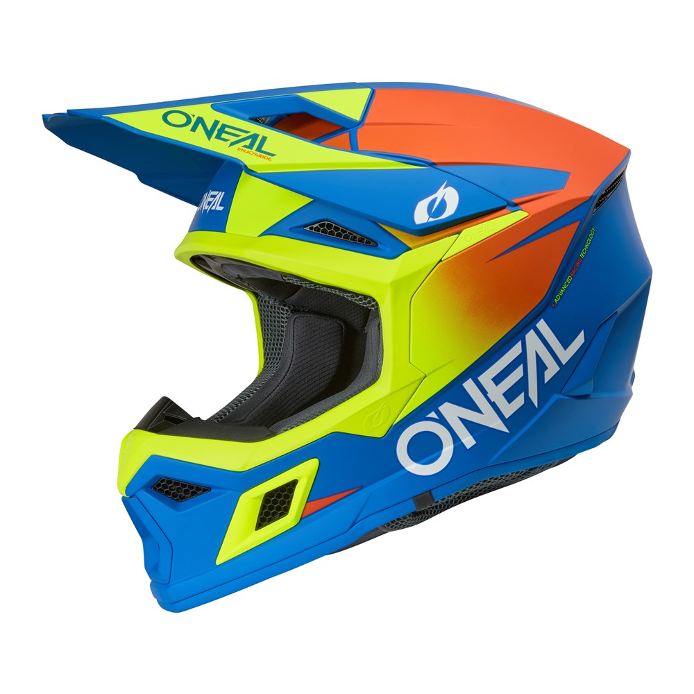 ONEAL 26 3SRS YOUTH HELMET SOLID - BLU/N-YEL (LG)