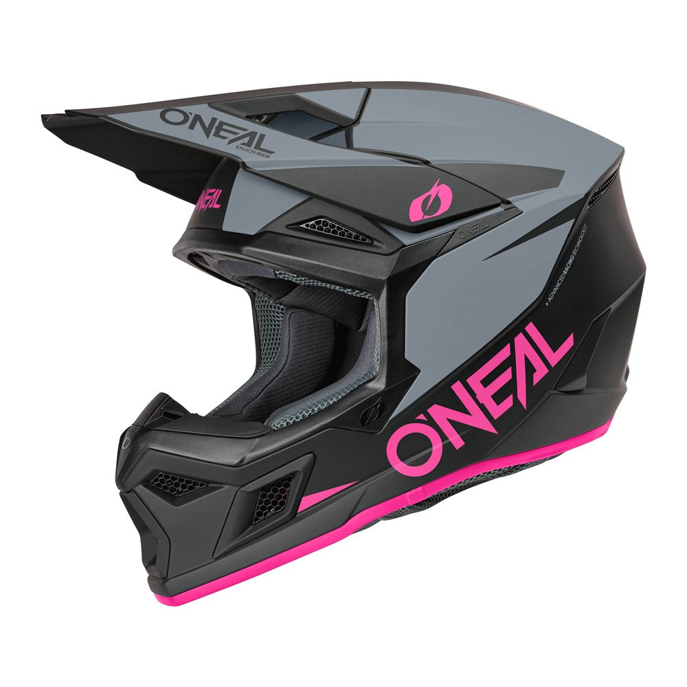 ONEAL 26 3SRS HELMET SOLID - PNK/GRY/BLK (SM)