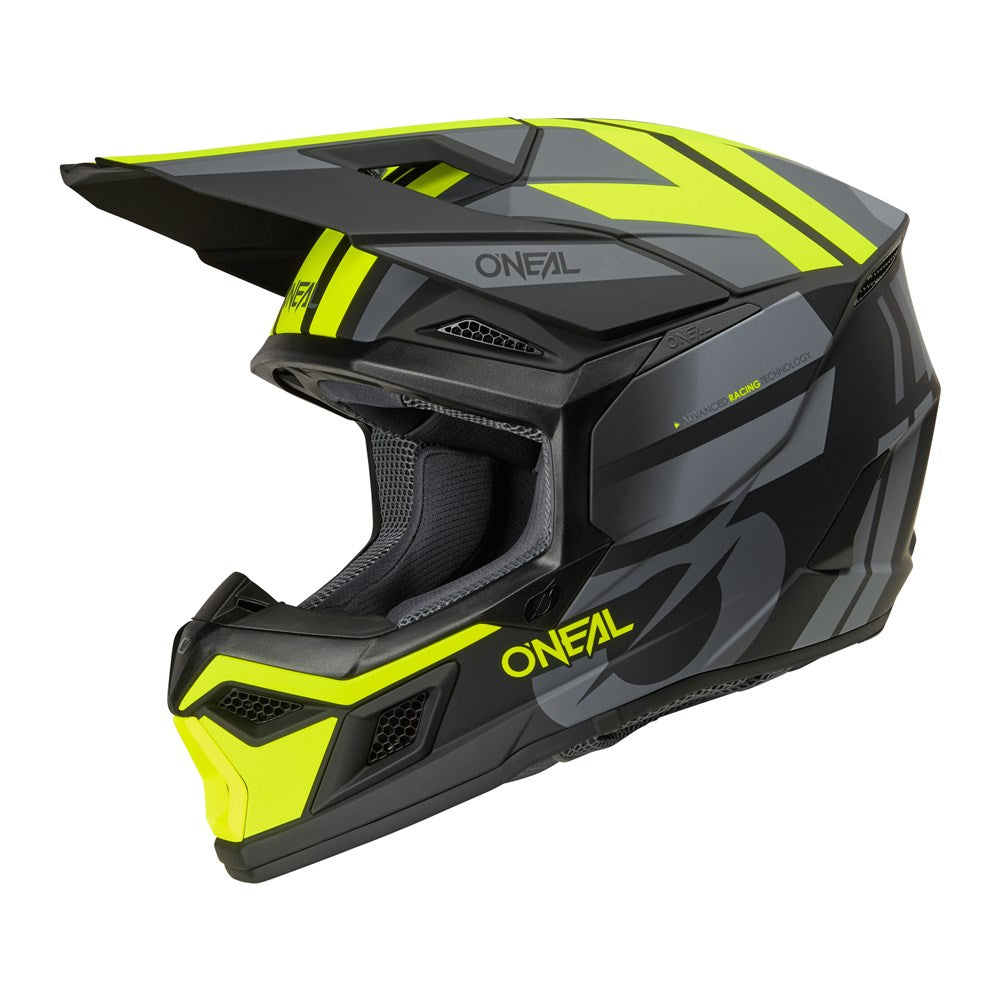 ONEAL 26 3SRS HELMET RIDE - BLK/GRY/N-YEL (LG)
